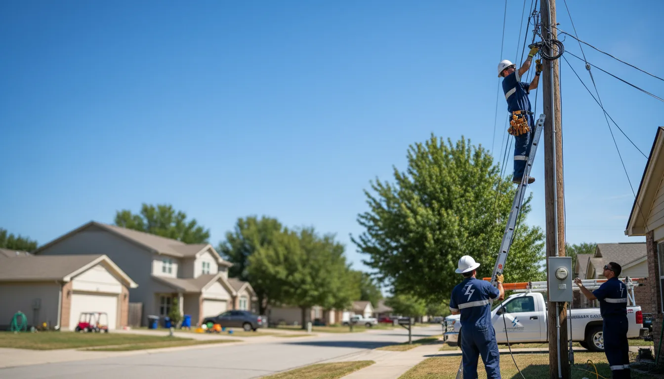 Residential electrician providing installation services in Marion, KS